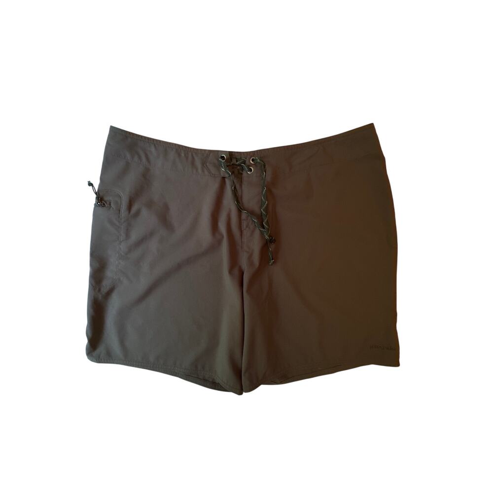 Patagonia Stretch Planing Boardshorts 8" Black Women Size 14 Swim Shorts 75990